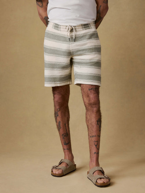 Whitewater Sweatshort - Shell Point Stripe