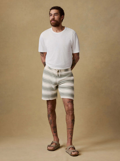 Whitewater Sweatshort - Shell Point Stripe