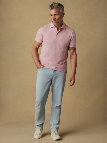 Short-Sleeve Movement™ Polo - Ivory Rose Feeder