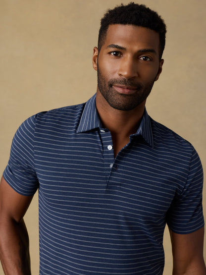 Short-Sleeve Movement™ Polo - Ravine Waters Stripe