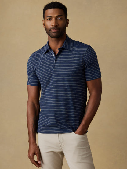 Short-Sleeve Movement™ Polo - Ravine Waters Stripe