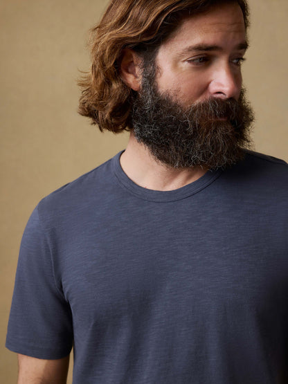 Sunwashed Regenerative Tee - Dune Navy