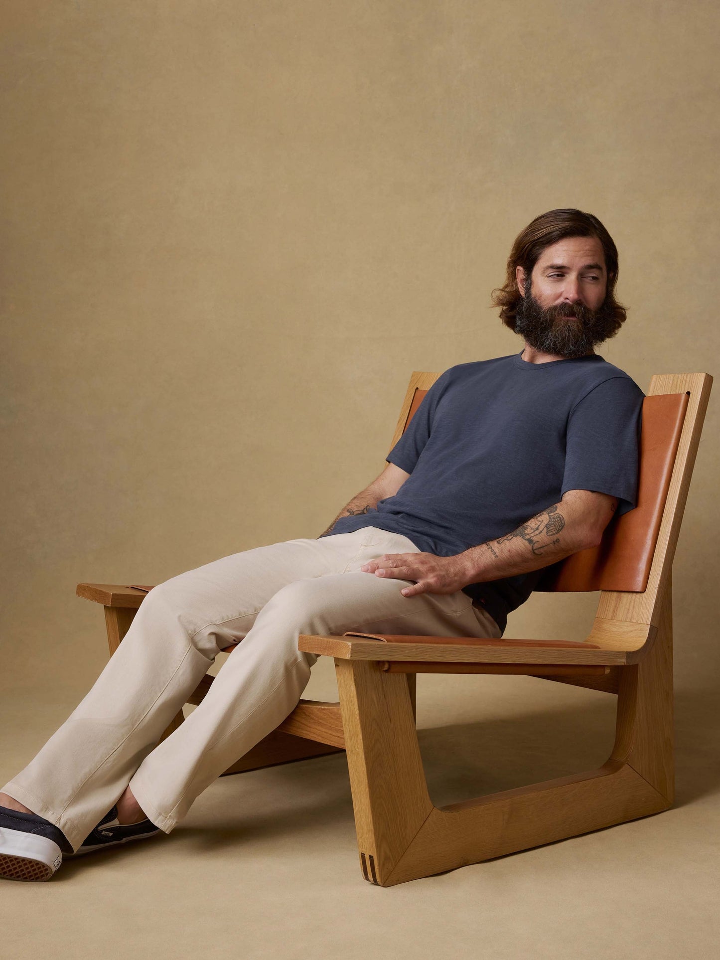 Sunwashed Regenerative Tee - Dune Navy