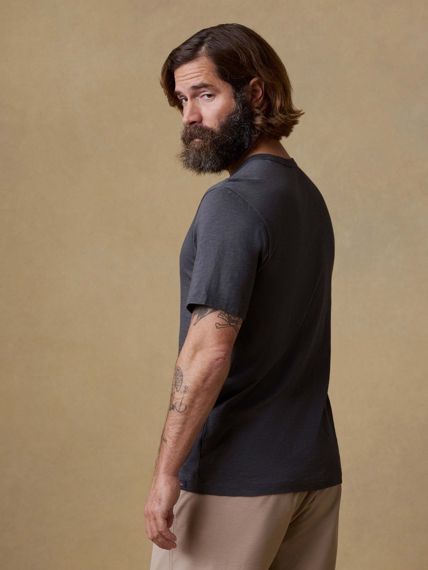 Sunwashed Regenerative Tee - Graphite