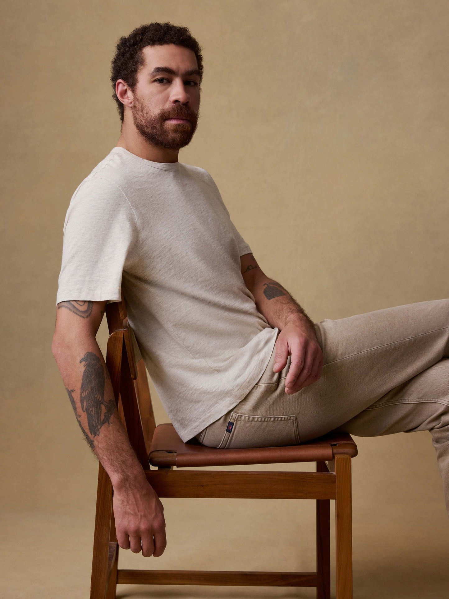 Sunwashed Regenerative Tee - Island Dune Heather