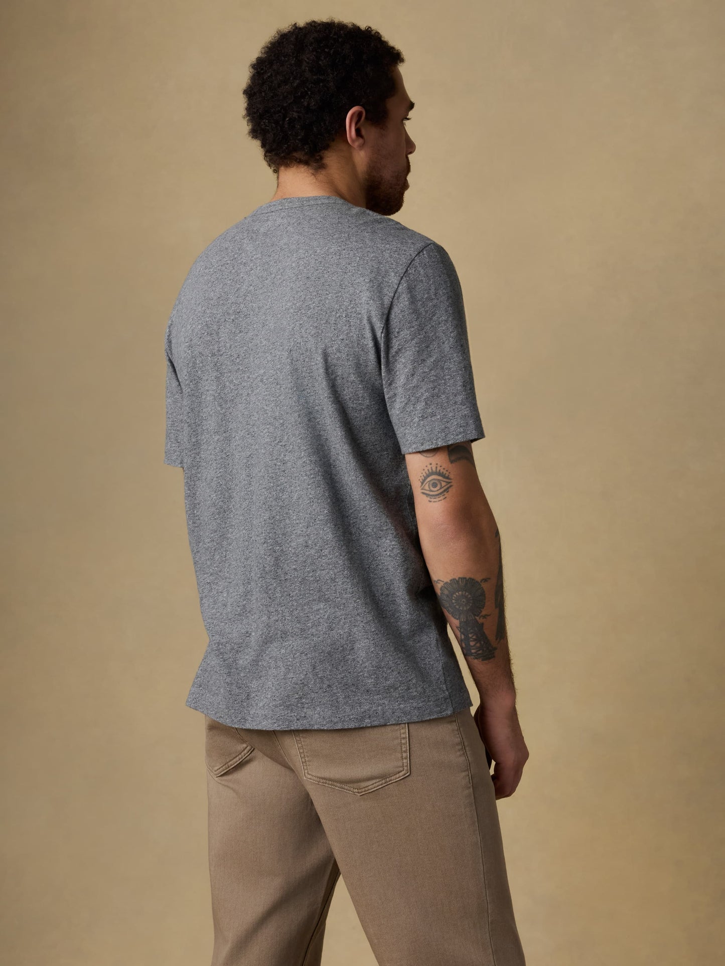 Sunwashed Regenerative Tee - Pebble Grey Heather