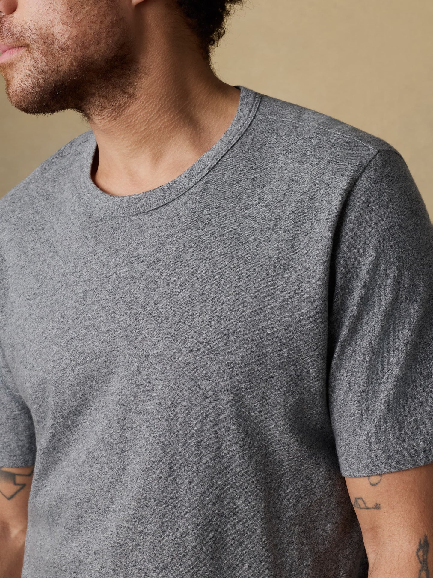 Sunwashed Regenerative Tee - Pebble Grey Heather