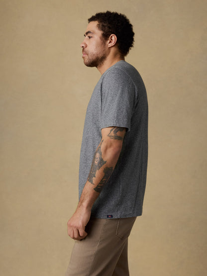 Sunwashed Regenerative Tee - Pebble Grey Heather