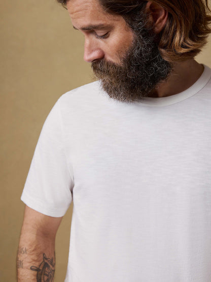 Sunwashed Regenerative Tee - White