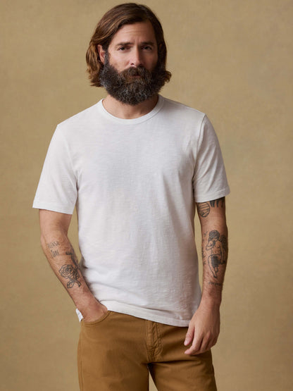 Sunwashed Regenerative Tee - White