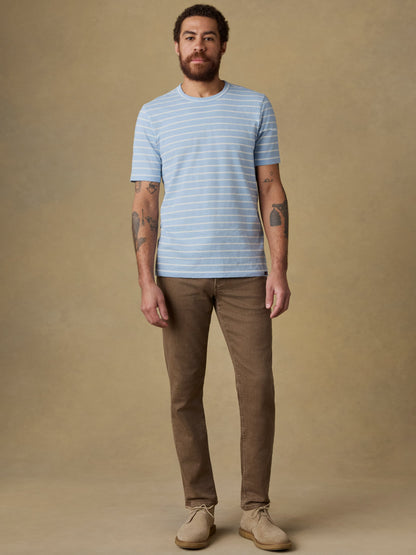 Sunwashed Regenerative Tee - Bermuda Sail Stripe