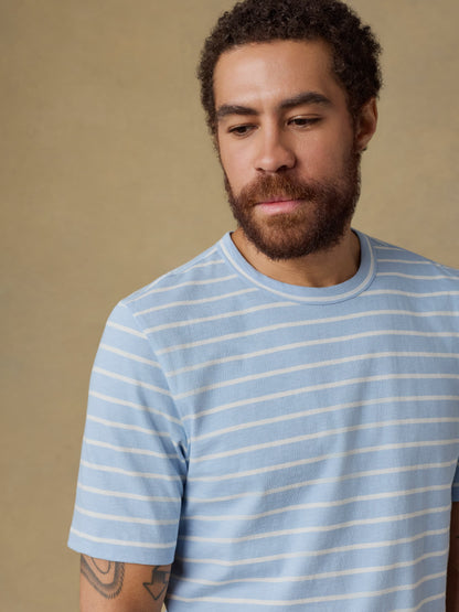 Sunwashed Regenerative Tee - Bermuda Sail Stripe