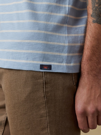 Sunwashed Regenerative Tee - Bermuda Sail Stripe