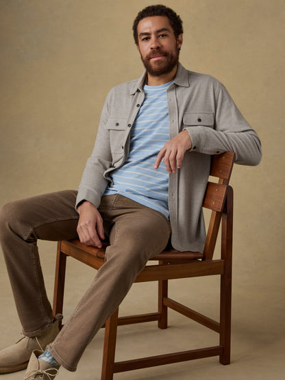 Sunwashed Regenerative Tee - Bermuda Sail Stripe