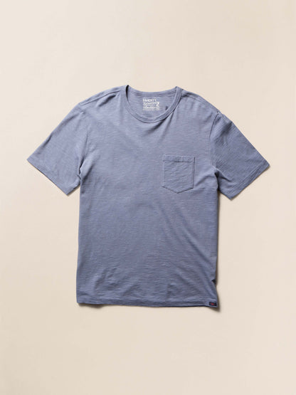 Sunwashed Regenerative Pocket Tee - Flint