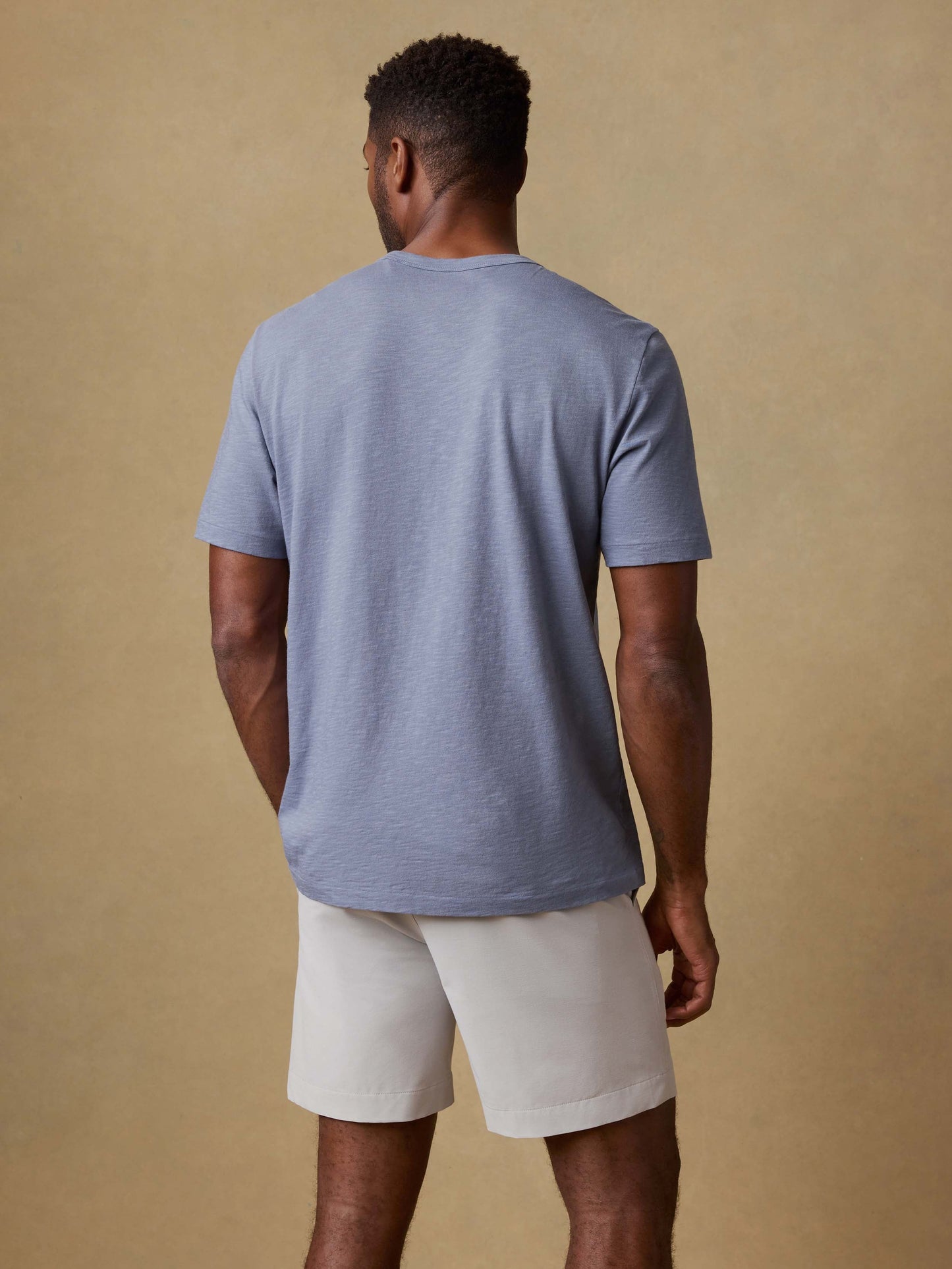 Sunwashed Regenerative Pocket Tee - Flint