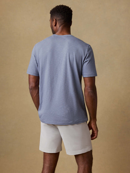 Sunwashed Regenerative Pocket Tee - Flint