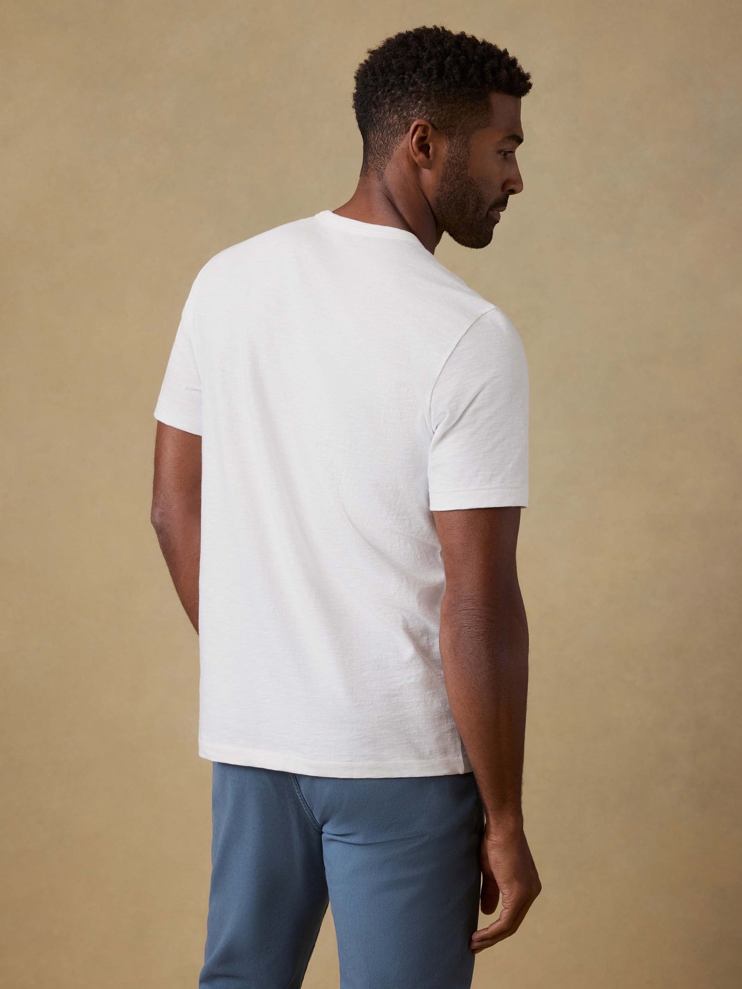Sunwashed Regenerative Pocket Tee - White