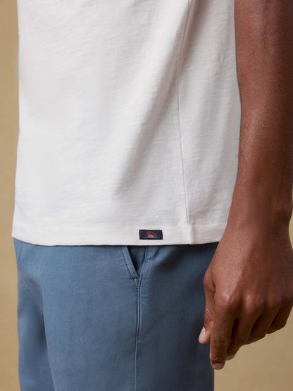 Sunwashed Regenerative Pocket Tee - White
