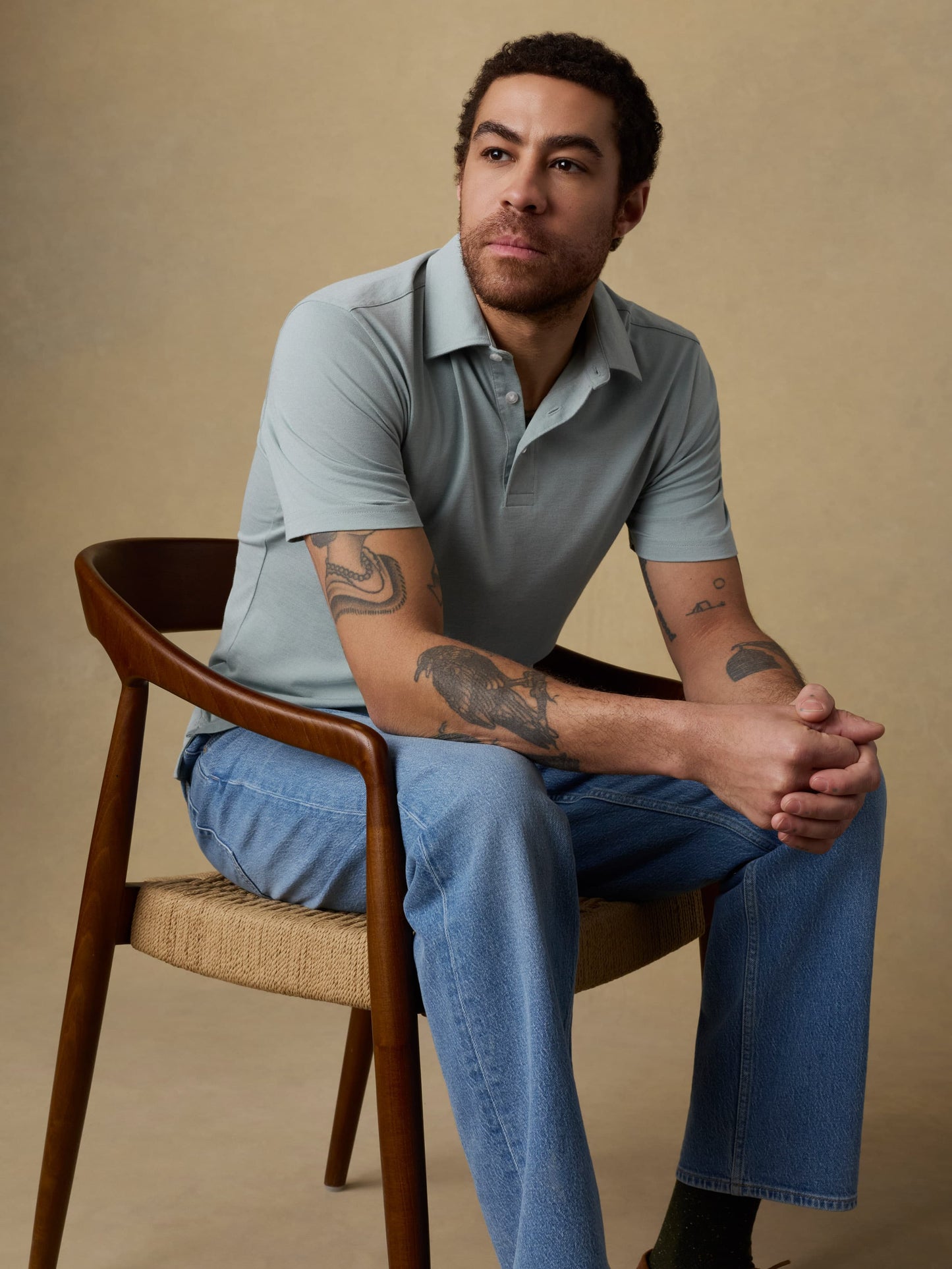Short-Sleeve Movement™ Pique Polo - Aspen Green Melange