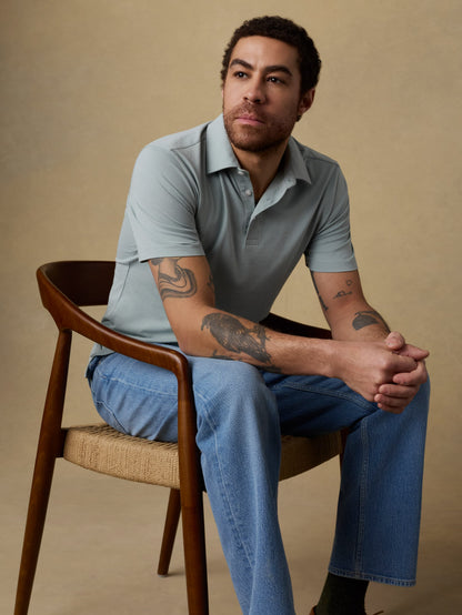 Short-Sleeve Movement™ Pique Polo - Aspen Green Melange
