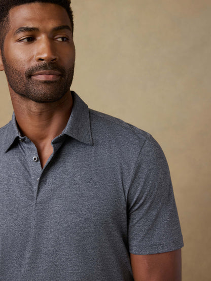 Short-Sleeve Movement™ Pique Polo - Dusty Iron Heather
