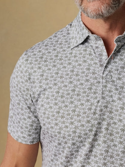 Short-Sleeve Movement™ Pique Polo - Olive Palm Beach