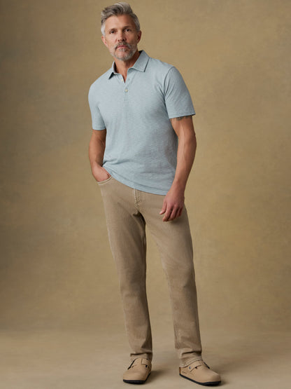 Sunwashed T-Shirt Polo - Dune Stripe Mist