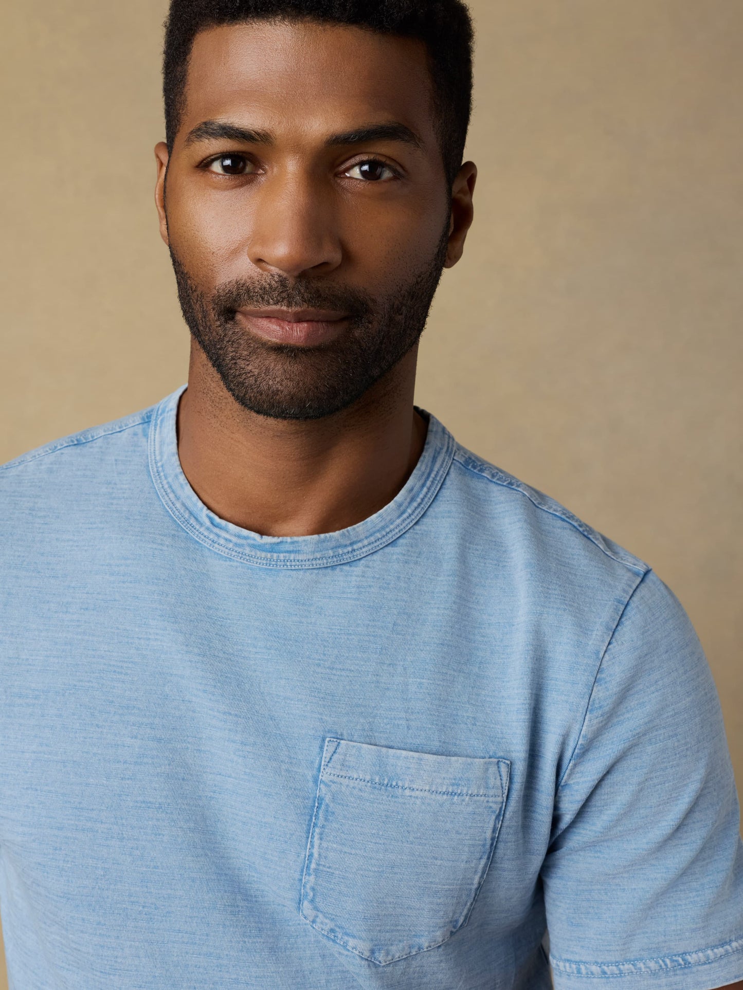 Short-Sleeve Indigo Pocket Tee - 10-year Wash