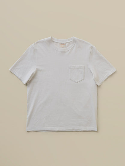 Short-Sleeve Recycled Cotton Tee - Pure White