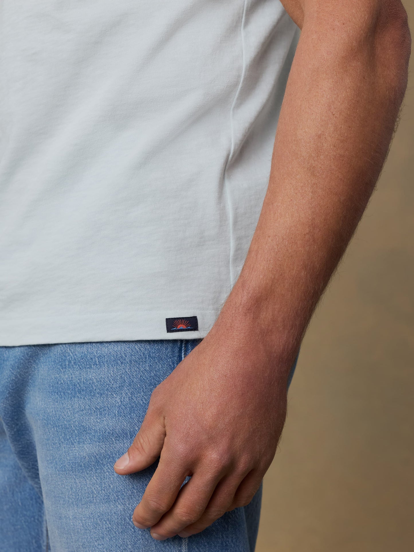 Surf Shop Sunwashed Regenerative Tee - Sky