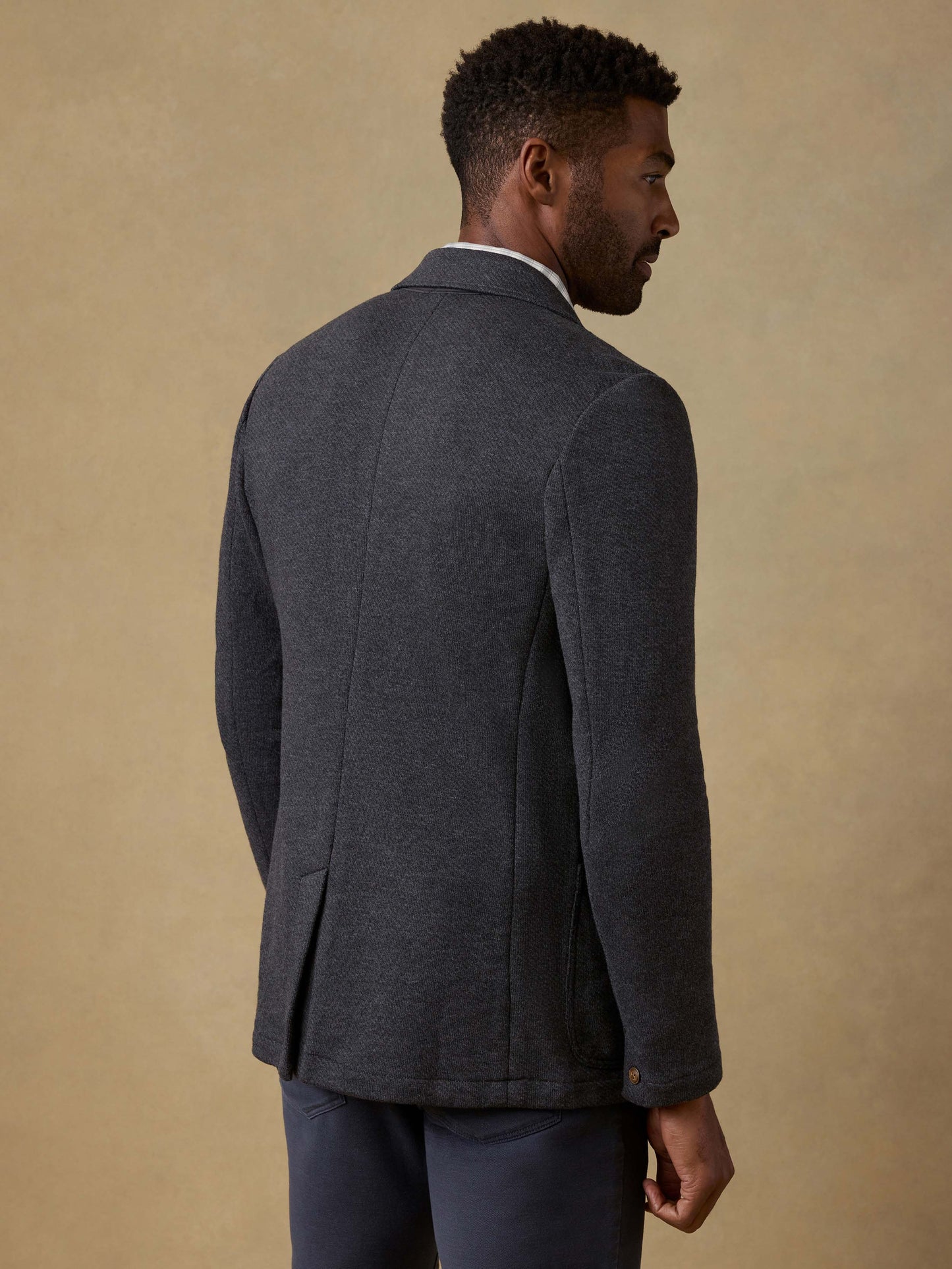 Inlet Knit Blazer (Tall) - Black Sky Melange