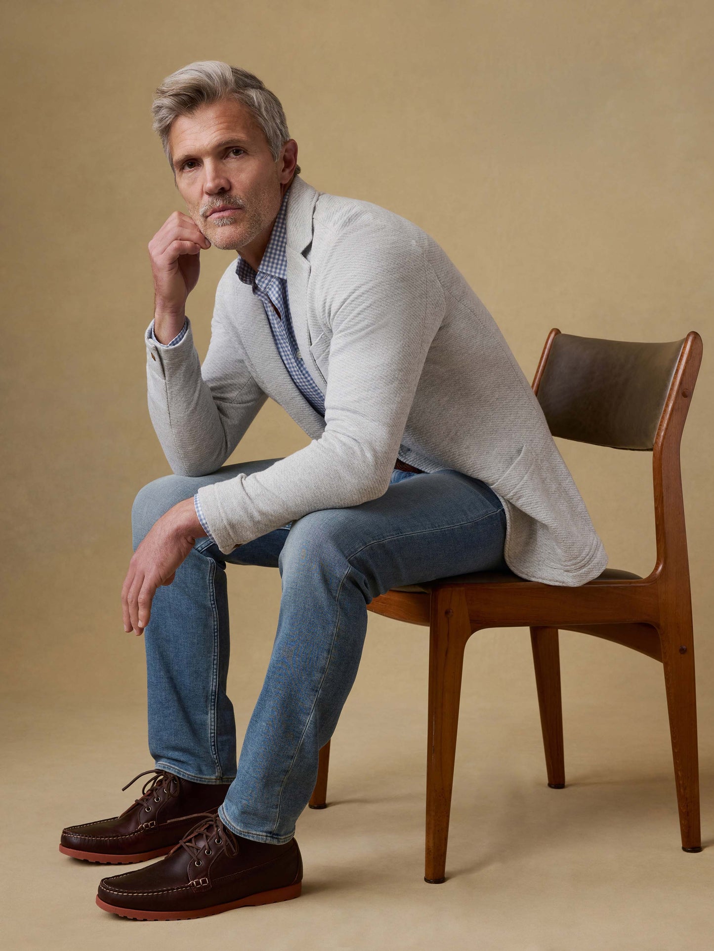 Inlet Knit Blazer - Heather Grey