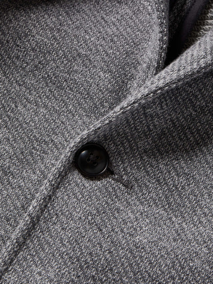 Inlet Knit Blazer - Medium Grey Melange