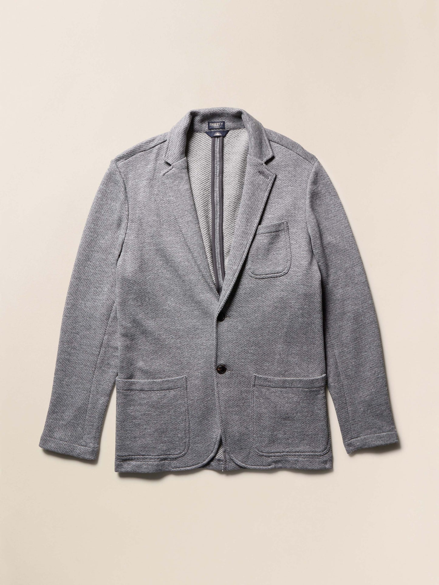 Inlet Knit Blazer (Short) - Medium Grey Melange