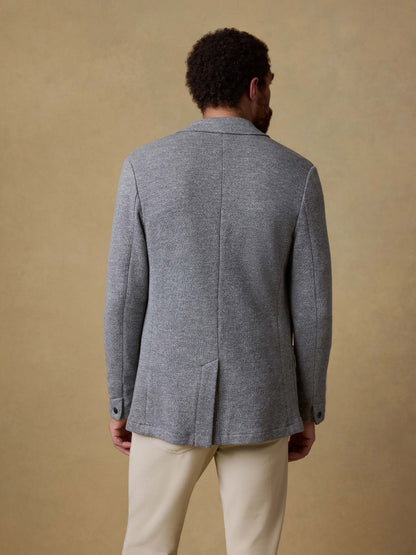 Inlet Knit Blazer (Tall) - Medium Grey Melange