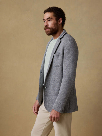 Inlet Knit Blazer (Tall) - Medium Grey Melange