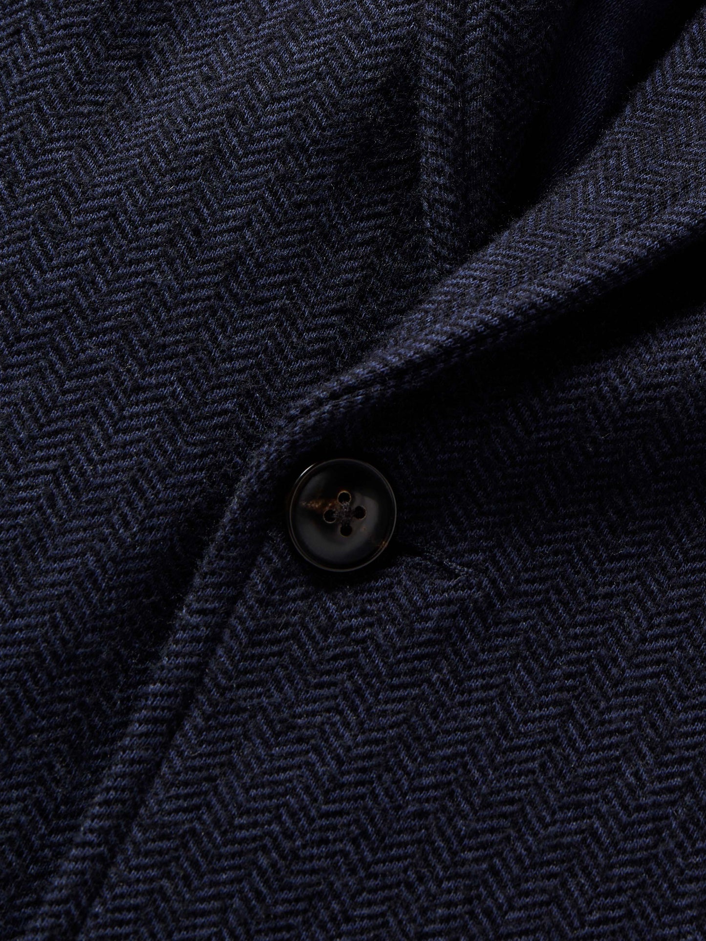 Inlet Knit Tweed Blazer - Navy Twilight Herringbone