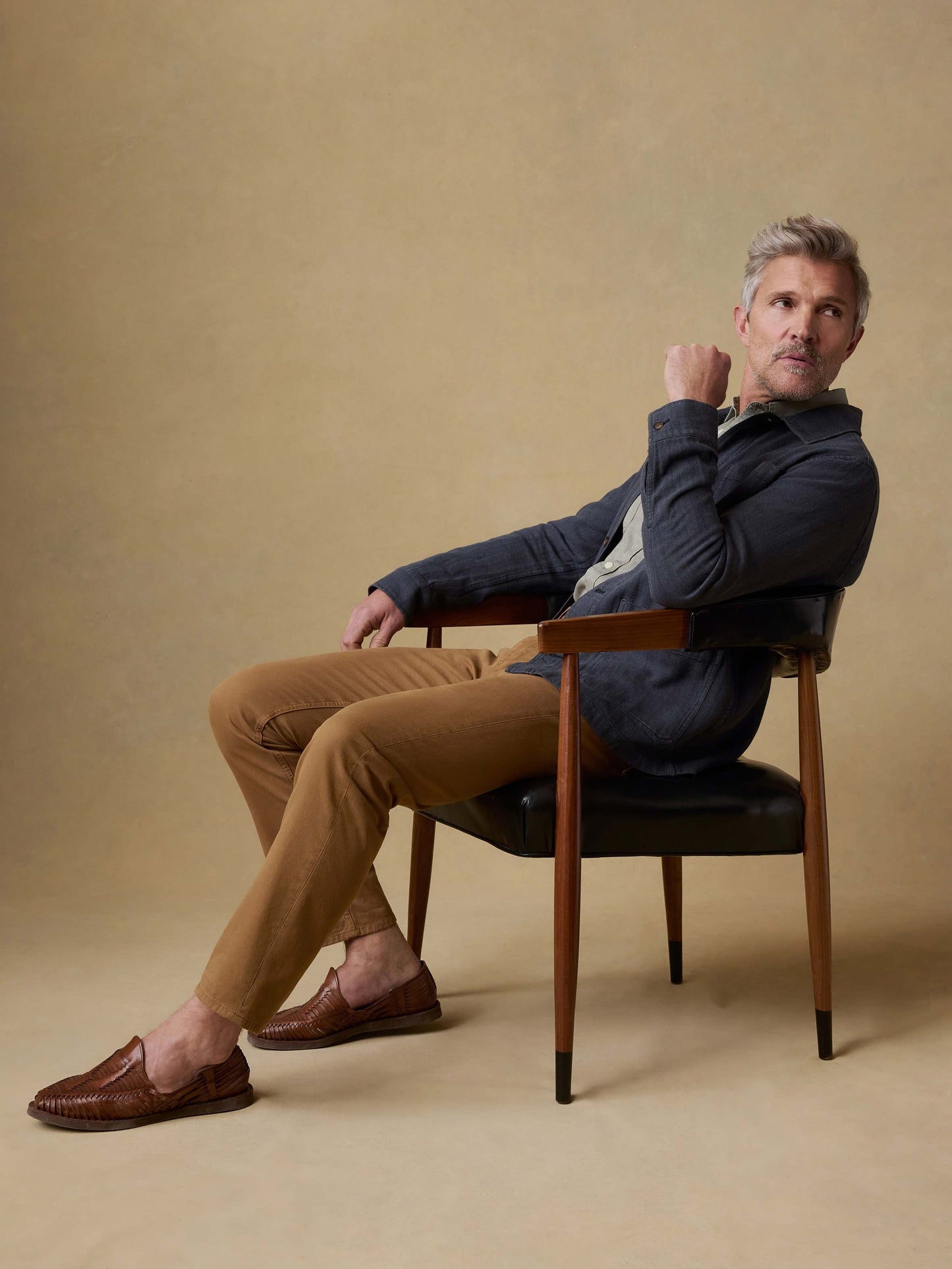 Herringbone Studio Jacket - Polar Night Herringbone