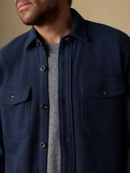 Highland Knit CPO - Navy Ridge Melange