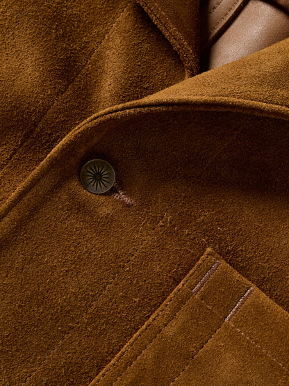 Suede Studio Jacket - Golden Chestnut