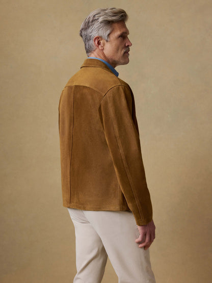 Suede Studio Jacket - Golden Chestnut