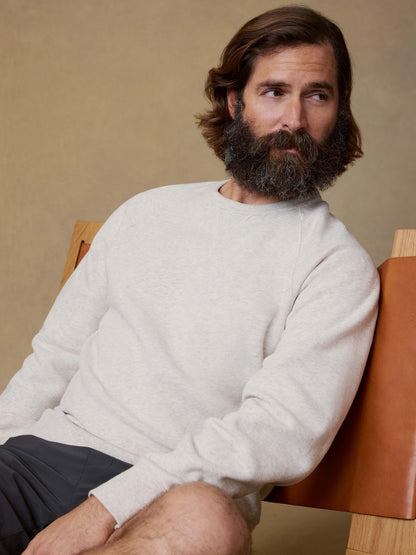 High Standard Fleece Crewneck - Antique Ivory Heather