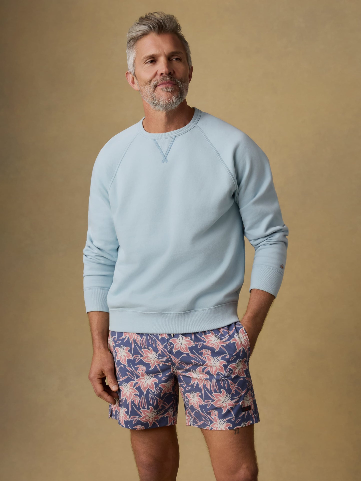 High Standard Fleece Crewneck - Blue Brook
