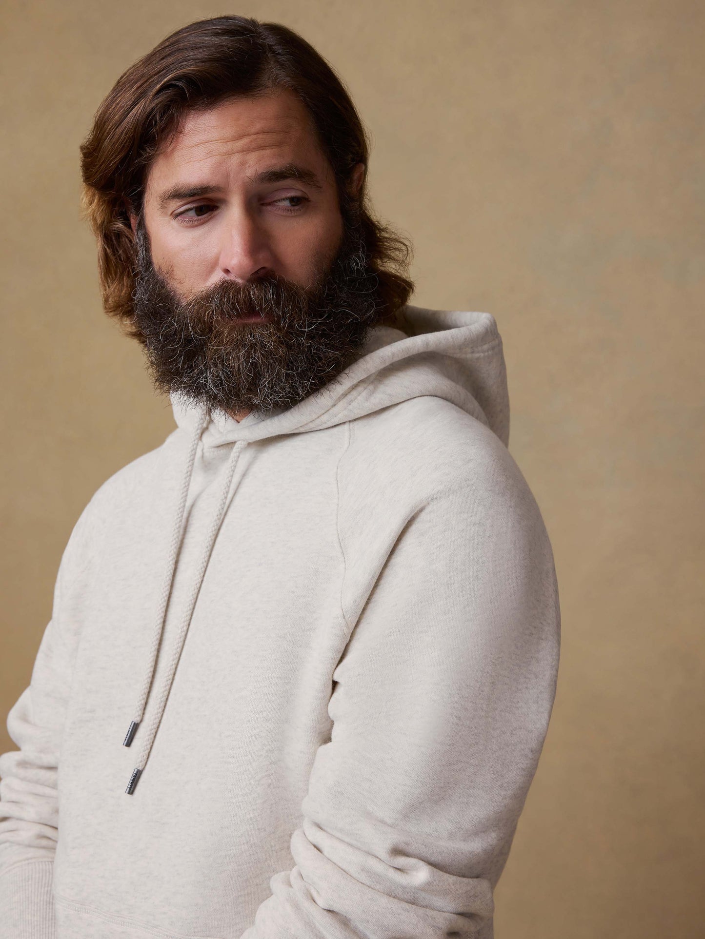 High Standard Fleece Hoodie - Antique Ivory Heather