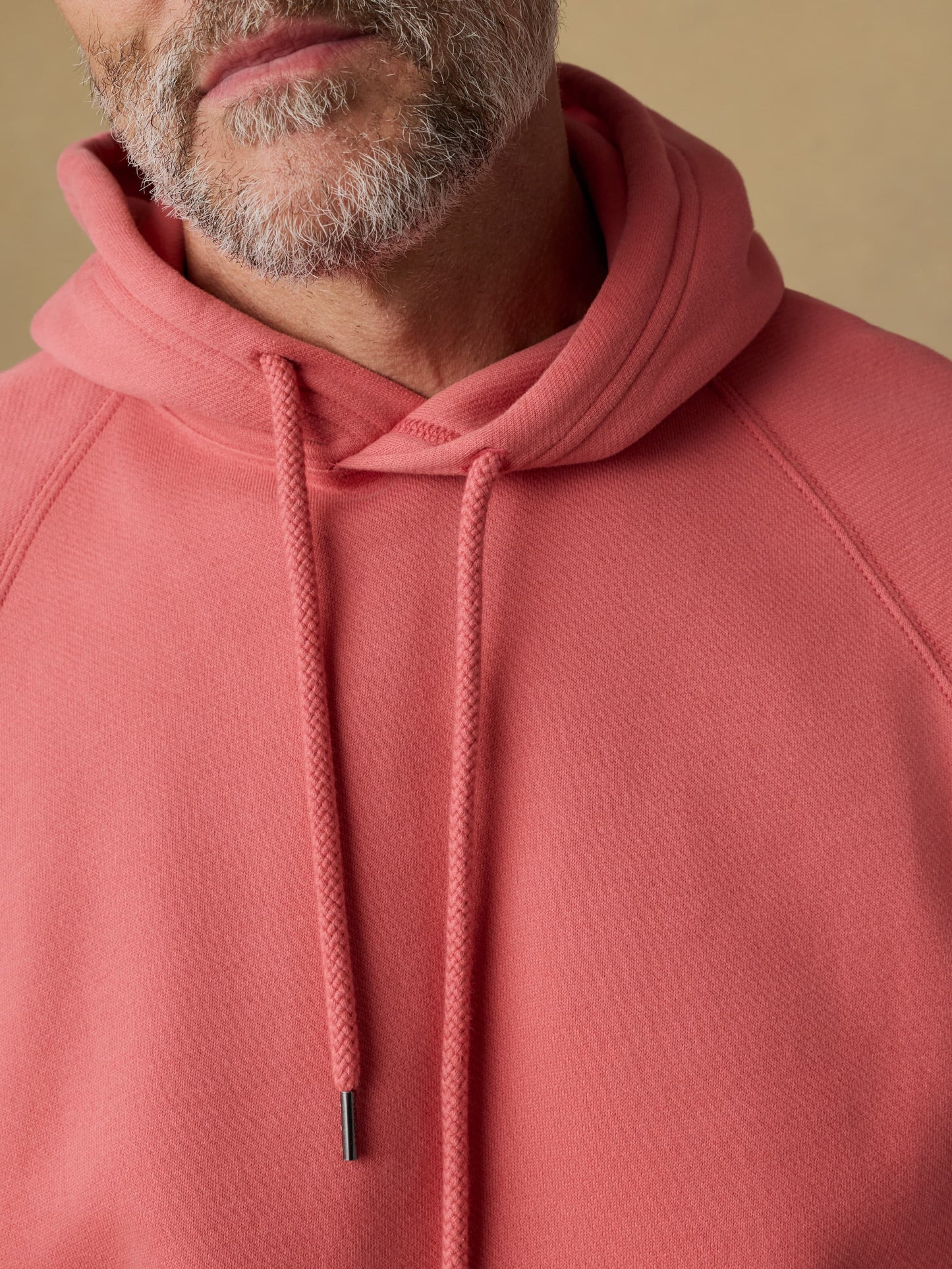 High Standard Fleece Hoodie - Coral Red