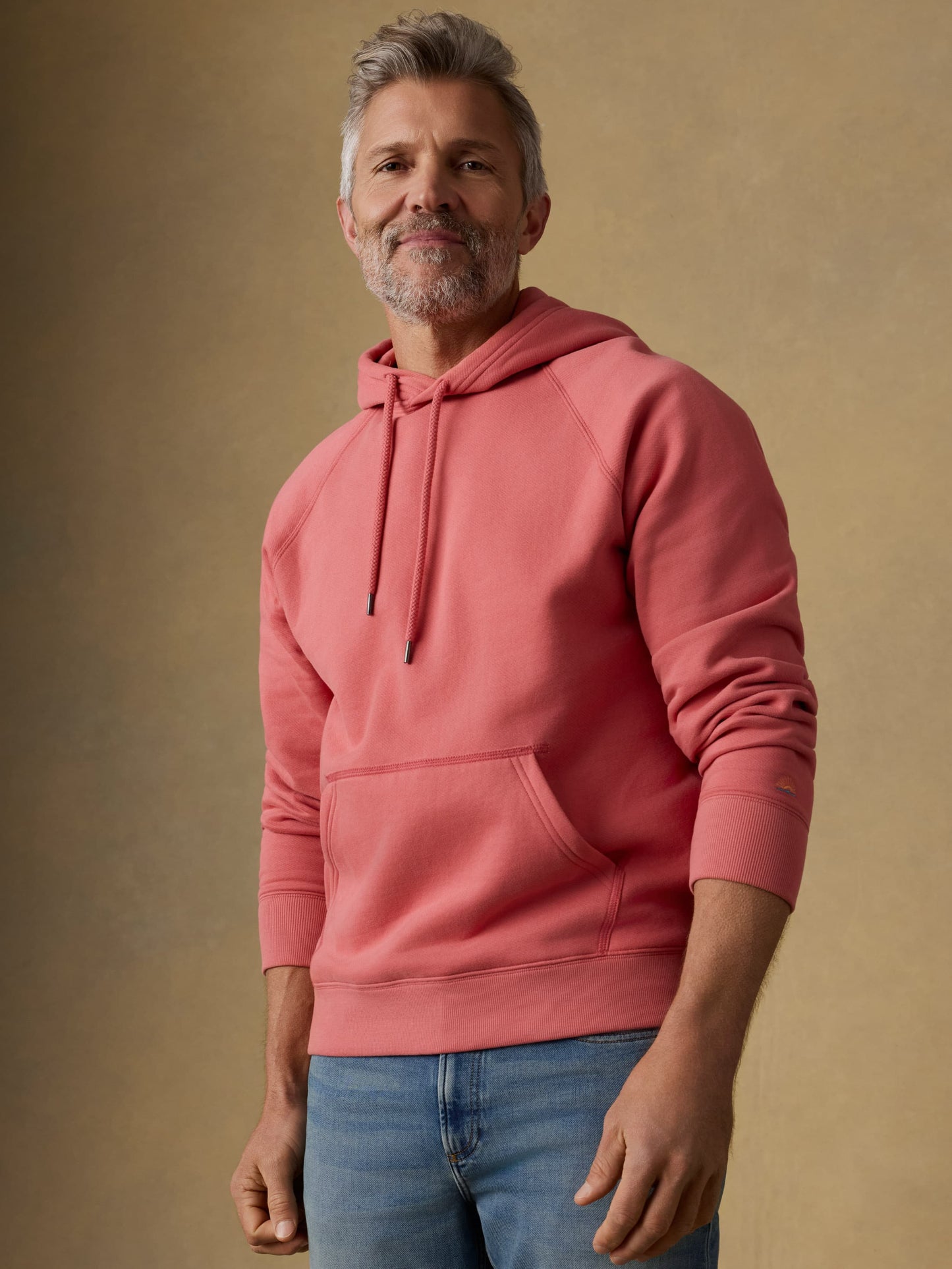 High Standard Fleece Hoodie - Coral Red