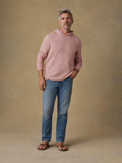 Waffle Hoodie - Desert Pink