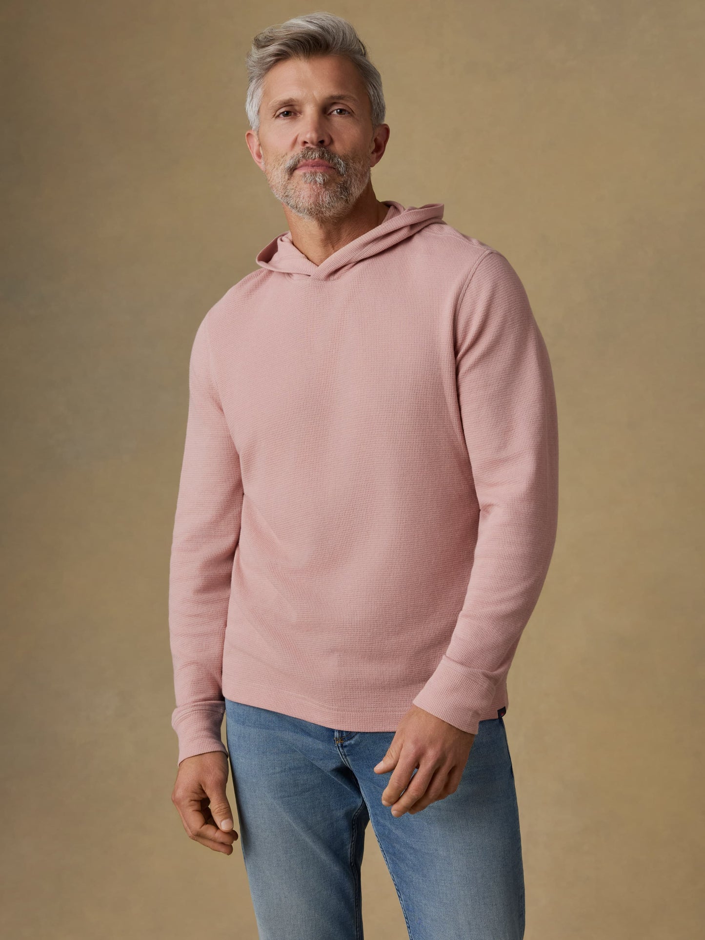 Waffle Hoodie - Desert Pink