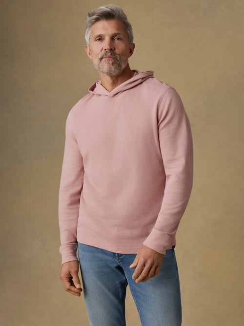 Waffle Hoodie - Desert Pink
